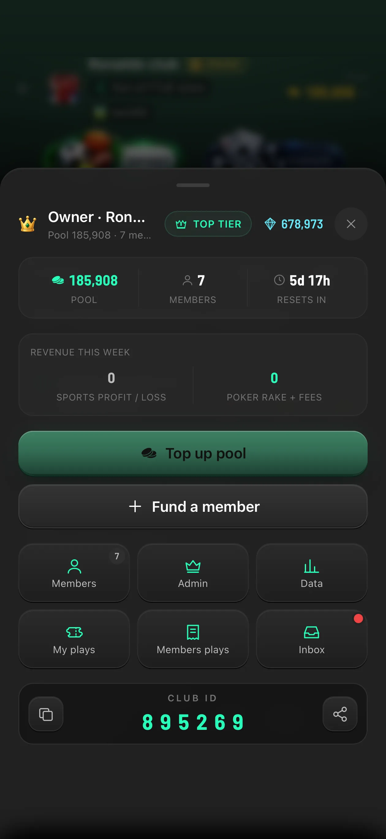 Sportiko — Owner panel