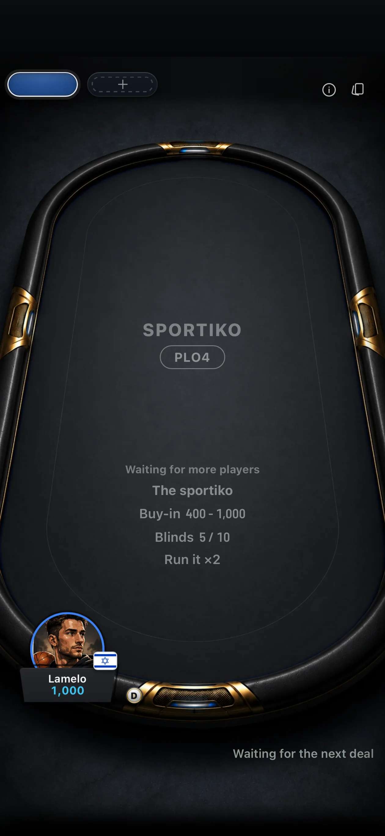 Sportiko — PLO4 table